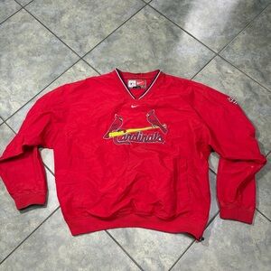 Nike St. Louis Cardinals Windbreaker Men’s XL Pullover Nike Center Swoosh Jacket